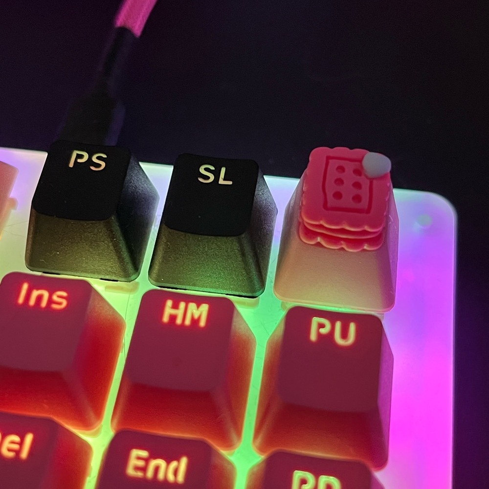Cute Pink Snack Artisan Keycap, for OEM Switches